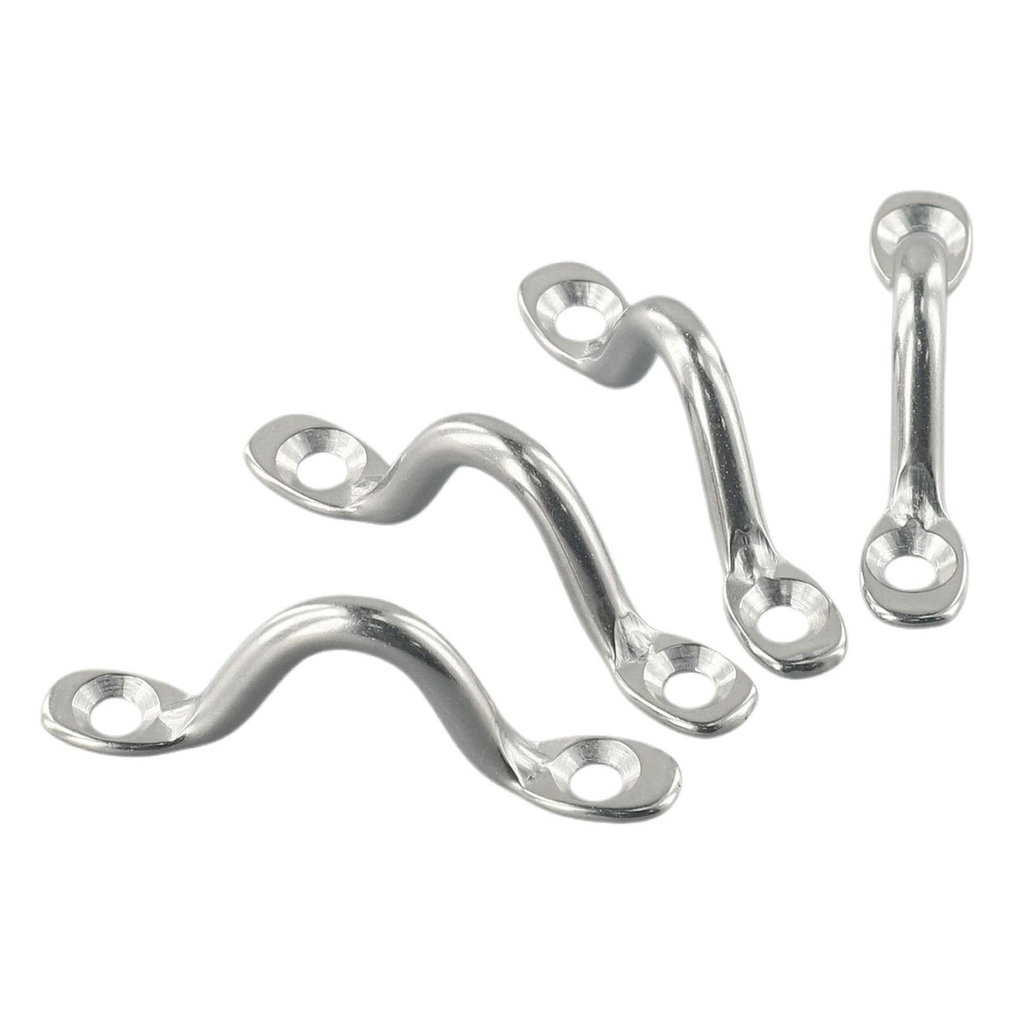 5mm steel wire eyelet with handle, boat bow, camelback mudguard hook, silver