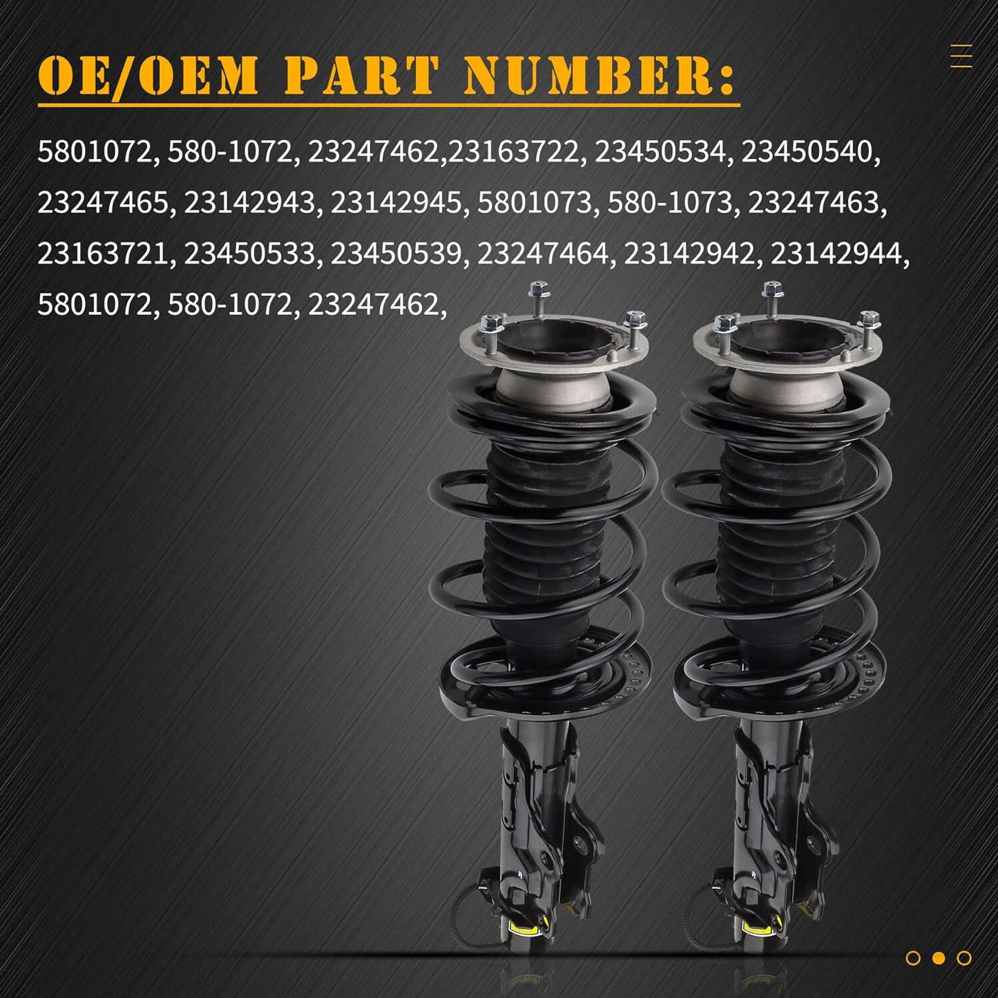 Two-piece electric front shock absorber kit suitable for Lincoln MKZ EG9Z18124K EG9Z18124J 2013