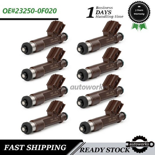 23250-0F020 8X Fuel Injector 2005 06 07 08 09 for Toyota for Lexus GX470 LX470 4.7L