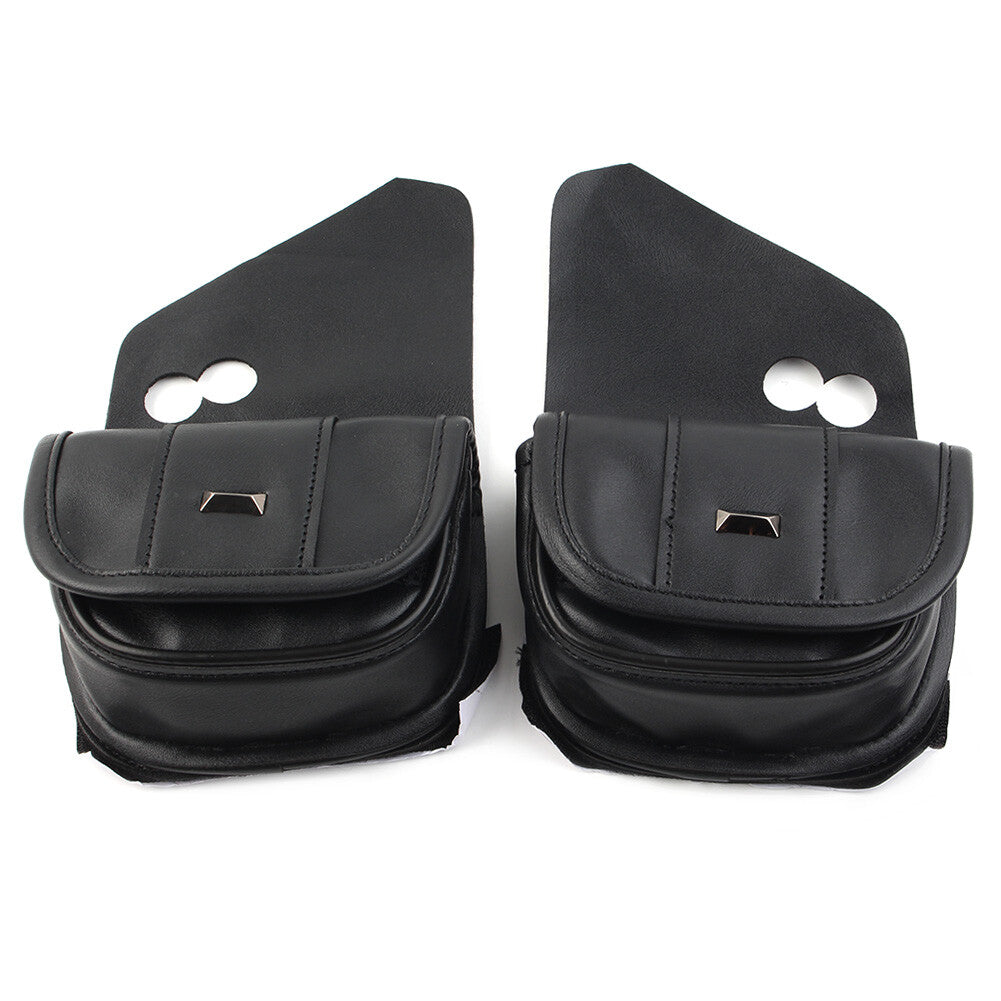 Windshield Bags Dual Pouches for Harley Touring Street Glide Special FLHXS Black