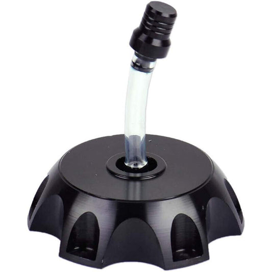 1 Fuel Gas Tank Cap Vent Air Valve Breather Tube Pit Dirt Bike Motorcycle Black