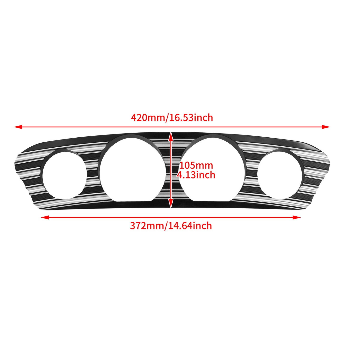 Between Strips Gauge Trim Cover for Harley Touring Electra Street Glide 14-2023