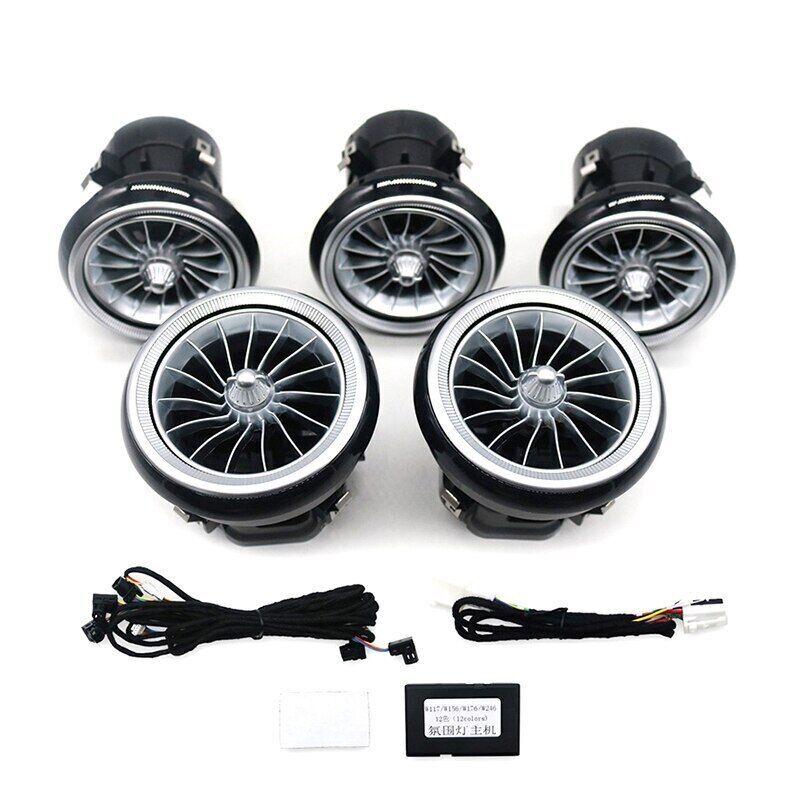 Suitable for Mercedes-Benz AB CLA GLA W117 12-color LED air conditioning turbine vents