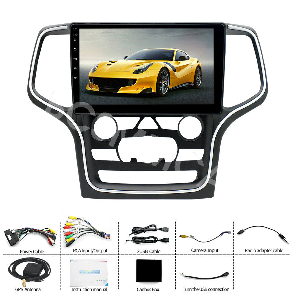 Fit for Jeep Grand Cherokee 2014-2022 Car GPS Stereo Touch Screen Player Radio