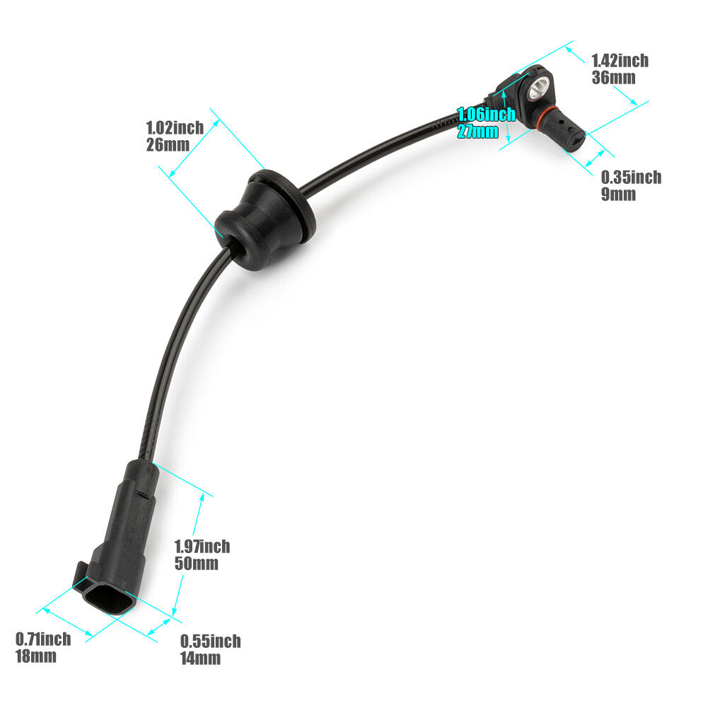 ABS Wheel Speed Sensor Rear Left or Right for Chevy Equinox for GMC Terrain 10-15