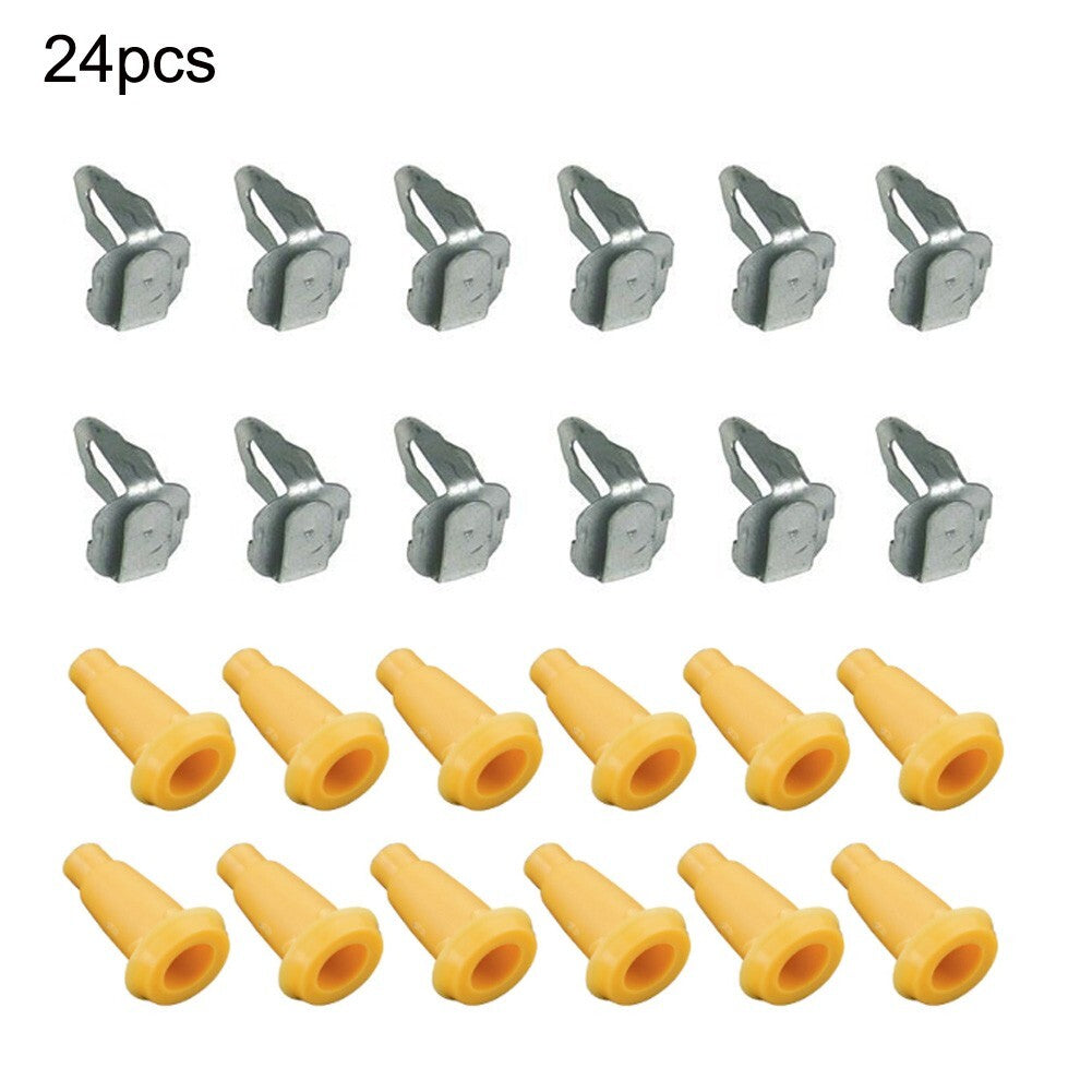 24Pcs/Set Front Door Panel Frame Plugs  Door Panel Clips for Chevy For Camaro
