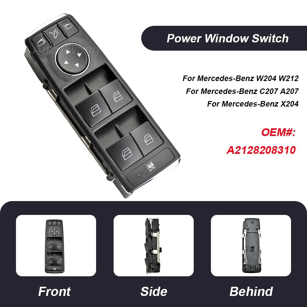 Class Drivers Side Electric Window Switch for Mercedes W204 W212 C180 C200