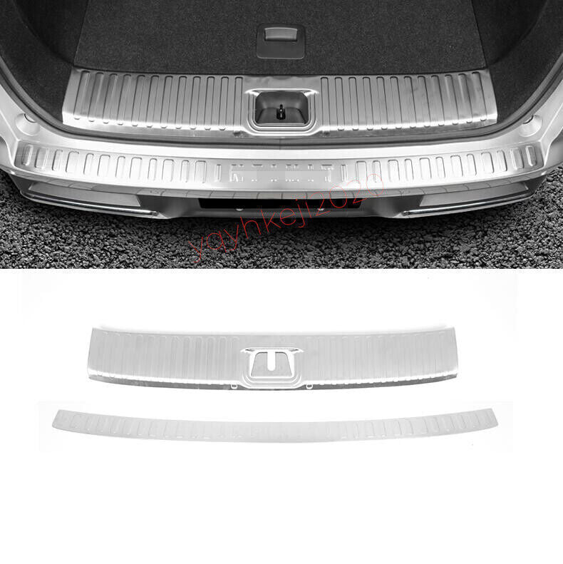 2P Steel Rear Bumper Guard Trunk Sill Protector TRIM for INFINITI QX60 2022-2024