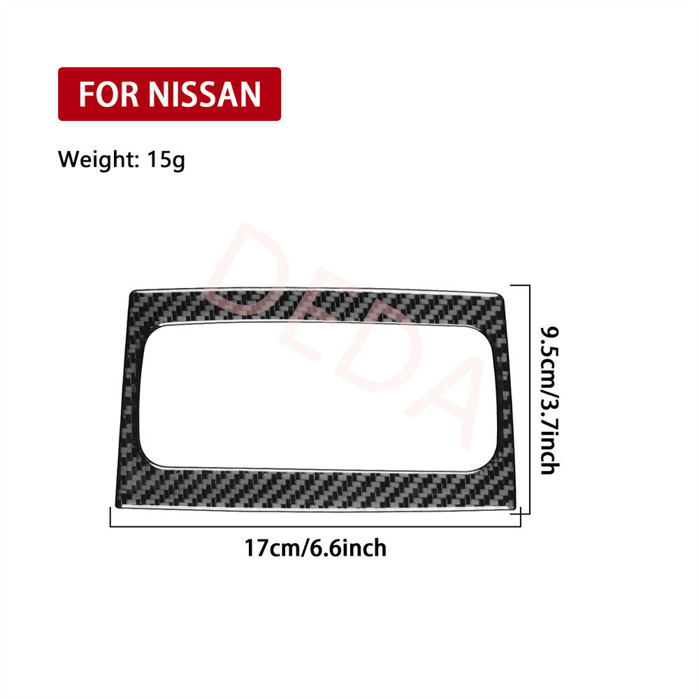 Carbon Fiber Rear Air Vent Outlet Panel Cover for Nissan Altima Teana 2013-2018