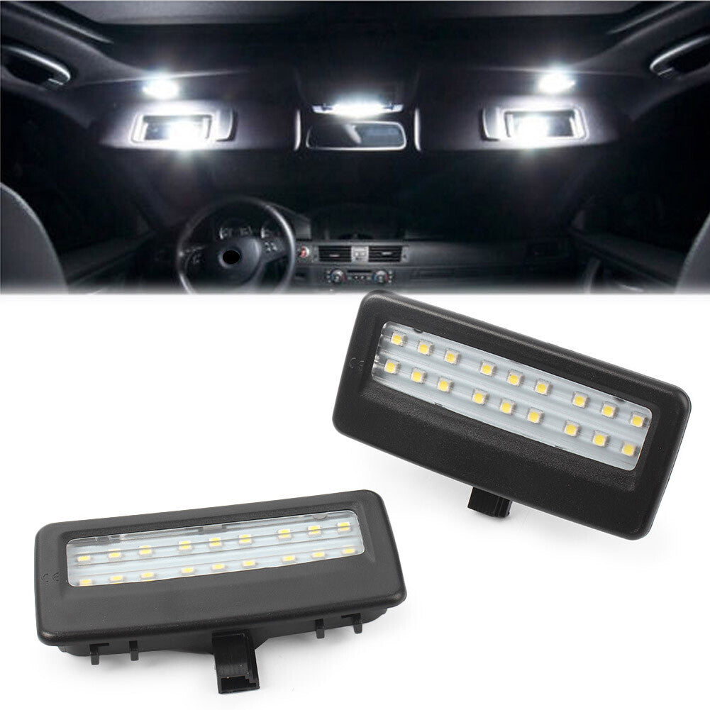 for Bmw F10 F11 F07 F01 F02 F03 2x Error Free LED SMD vanity mirror visor light