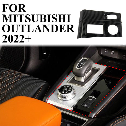 Carbon Fiber Central Control Gear Shift Panel Trim For 2022 for Mitsubishi Outlander