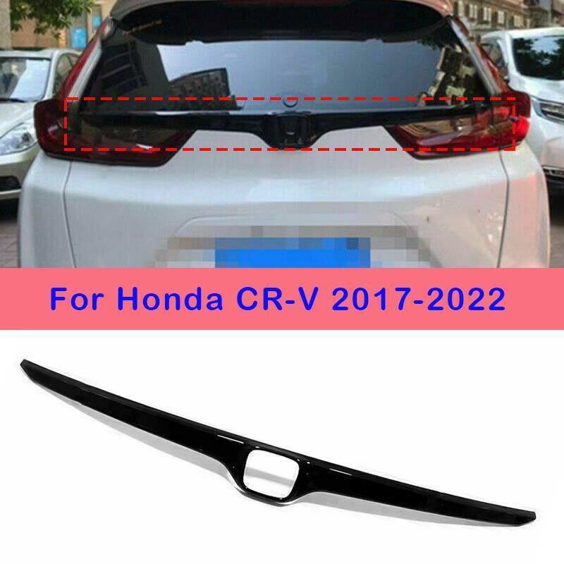 Gloss Black Rear Door Trunk Lid Logo Strip Cover Trim for Honda CR-V 2017-2022