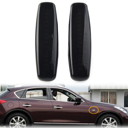 LED Sequential Side Marker Light Fit for Nissan for Infiniti EX25 M35 M25 Q60 Q70 QX50