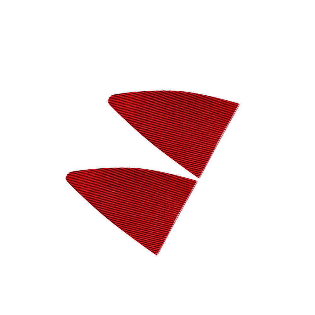 Red Carbon Fiber Rear Window Pillow Cover Trim for Toyota 86 for Subaru BRZ 2016