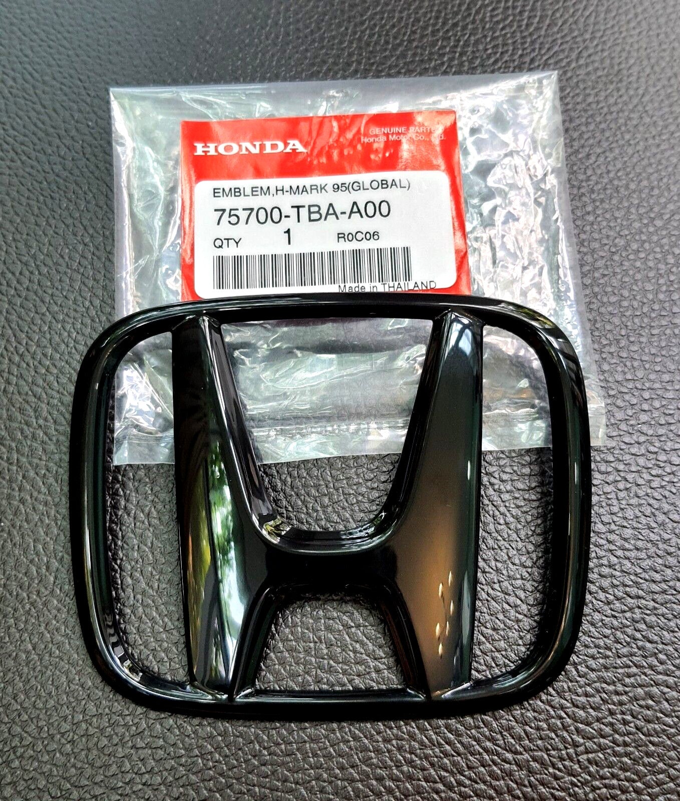 FOR REAR for HONDA for CIVIC 2015-21 for CIVIC FC FK BLACK Glossy LOGO EMBLEM BADGE SET
