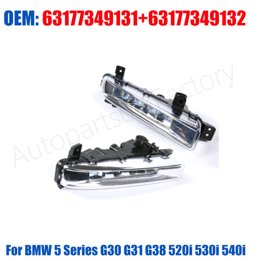1Pair Front LED Fog Lamp Running Light for BMW G38 530e 530i 540i xDrive 17-2019