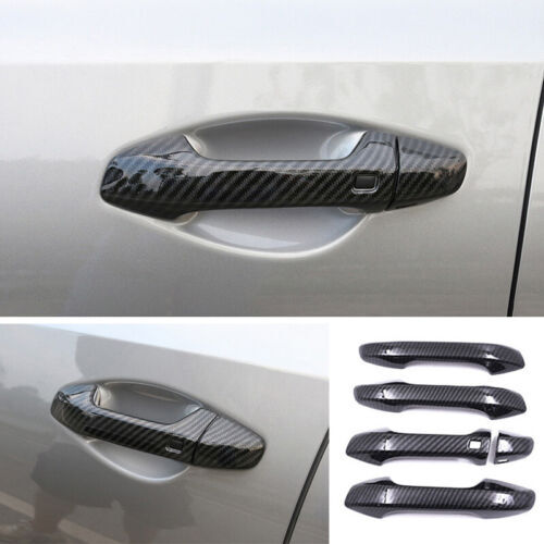 for Kia Forte 2019-2021 Carbon Fiber Abs Outdoor Door Handle Cover Trim
