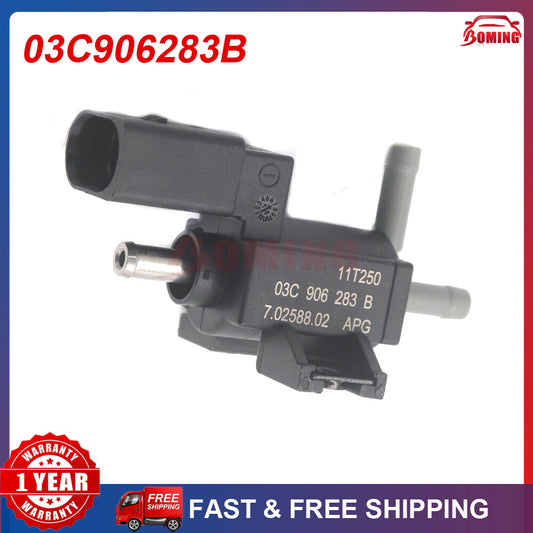 03C906283B New turbo solenoid valve suitable for Volkswagen for Golf 5, 6 for Passat , Sharan, and for Tiguan .