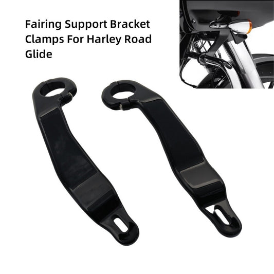 Black Fairing Support Bracket Clamps Fit for Harley Road Glide ST FLHXST 22-23