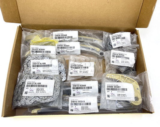 12PCS Timing Chain Kits for Hyundai for Kia Santa Fe Sorento Azera for Genesis 3.3L 3.8L