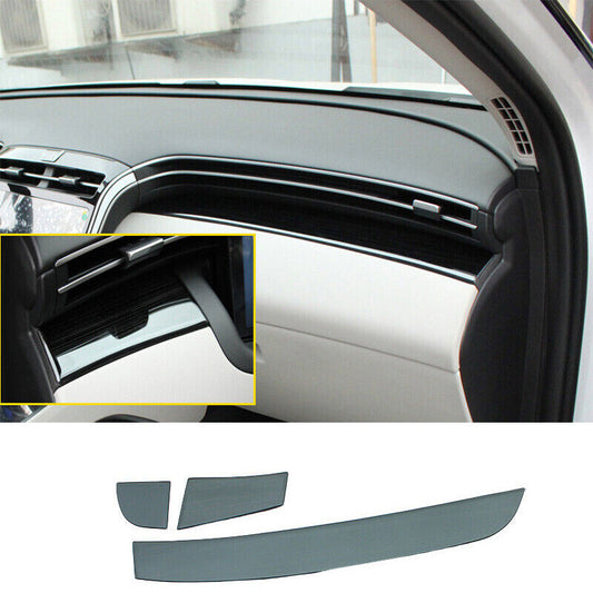 Titanium Black Middle Console Dashboard Strip Trim for Hyundai for Tucson 2022-2023