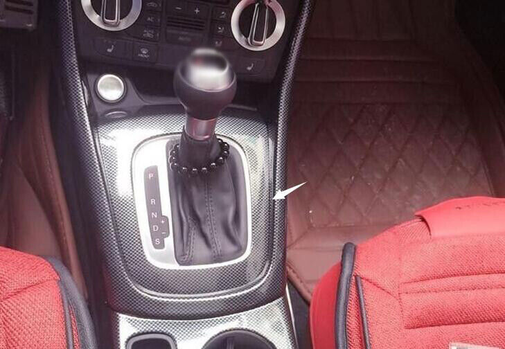 Fit for Audi Q3 2015-18 Carbon Fiber Inner Central Console Gear Shift Panel Trim