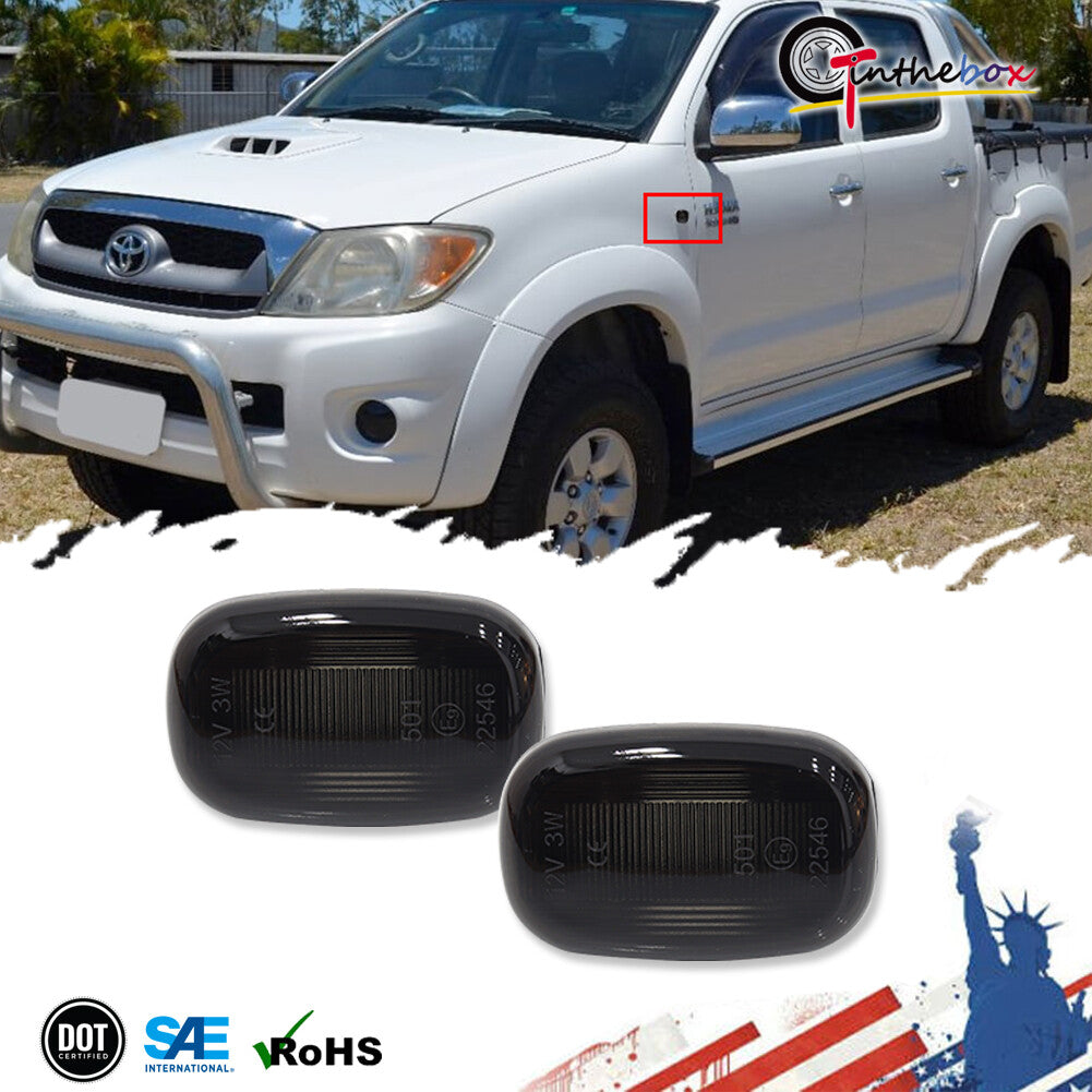 Suitable for 93-98 for Toyota Supra JZA80 Celica fender side marker signal light smoked lens