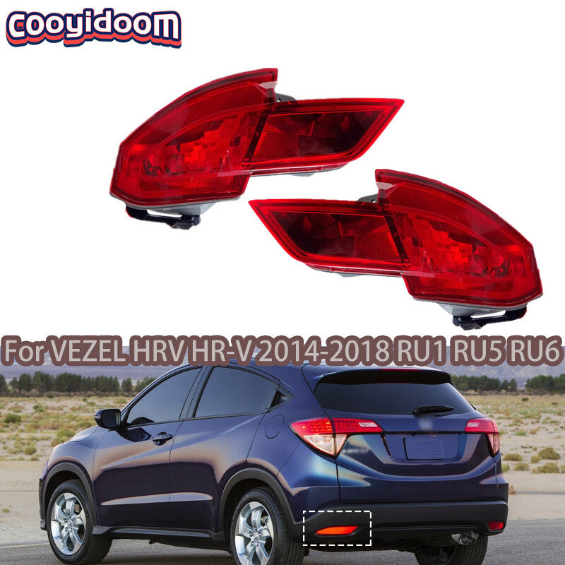 One pair of rear bumper fog lights suitable for Honda VEZEL HR-V 2014-2018 RU1 RU5 RU6