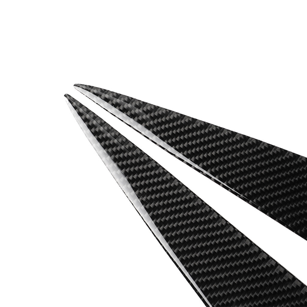 2Pcs Carbon Fiber Headlight Eyebrow Cover Trim for BMW 5 Series F10 2010-2013