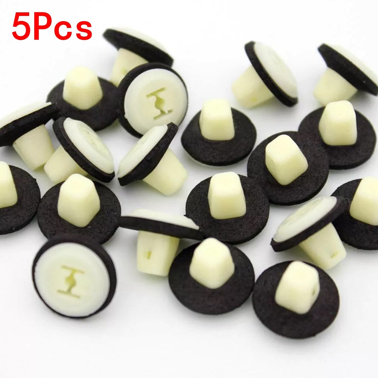 50 Pcs Nylon Nut 6 Screw Grommet With Sealer Clip Fastener for Honda for Toyota