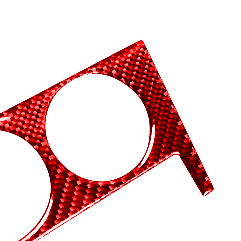 5Pcs Red Carbon Fiber Center Control Panel Trim Cover for Subaru BRZ for Toyota 86