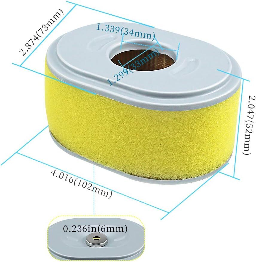 17210-ZE0-505 Air Filter for Honda GX110 GX120 180 220 260 3.5HP 4HP