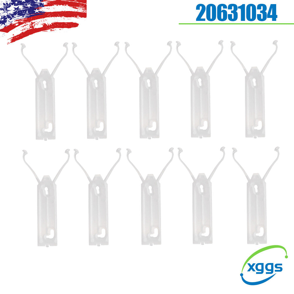 10-piece set of 80-90 Caprice wide chrome fender door quarter trim molding clip holders