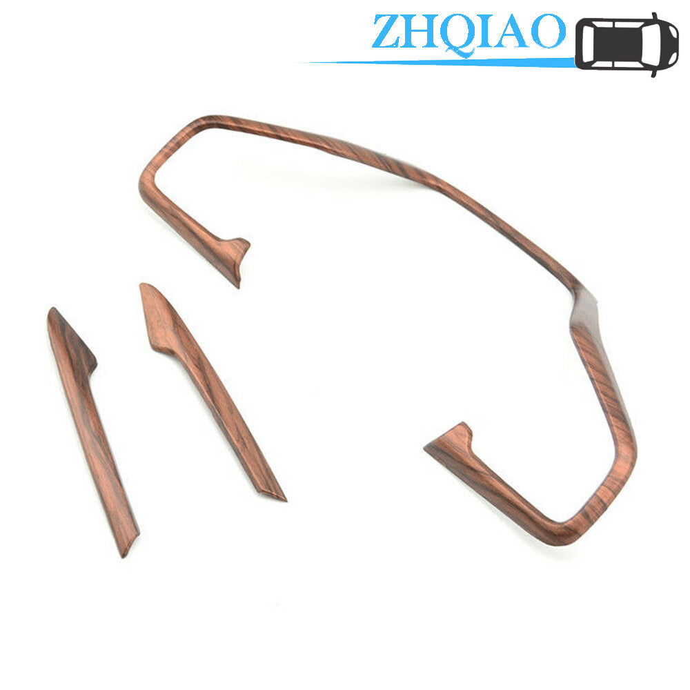 ABS Peach Wood Grain Steering Wheel Frame Cover Trim Fits for Honda CRV CR-V 17-18