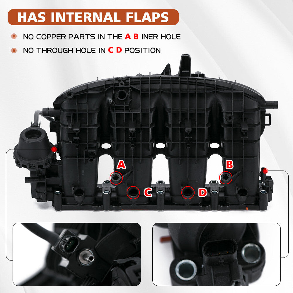 for VW Intake Manifold with Sensor  Solenoid for Volkswagen for Audi for Seat for Skoda 1.8 2.0