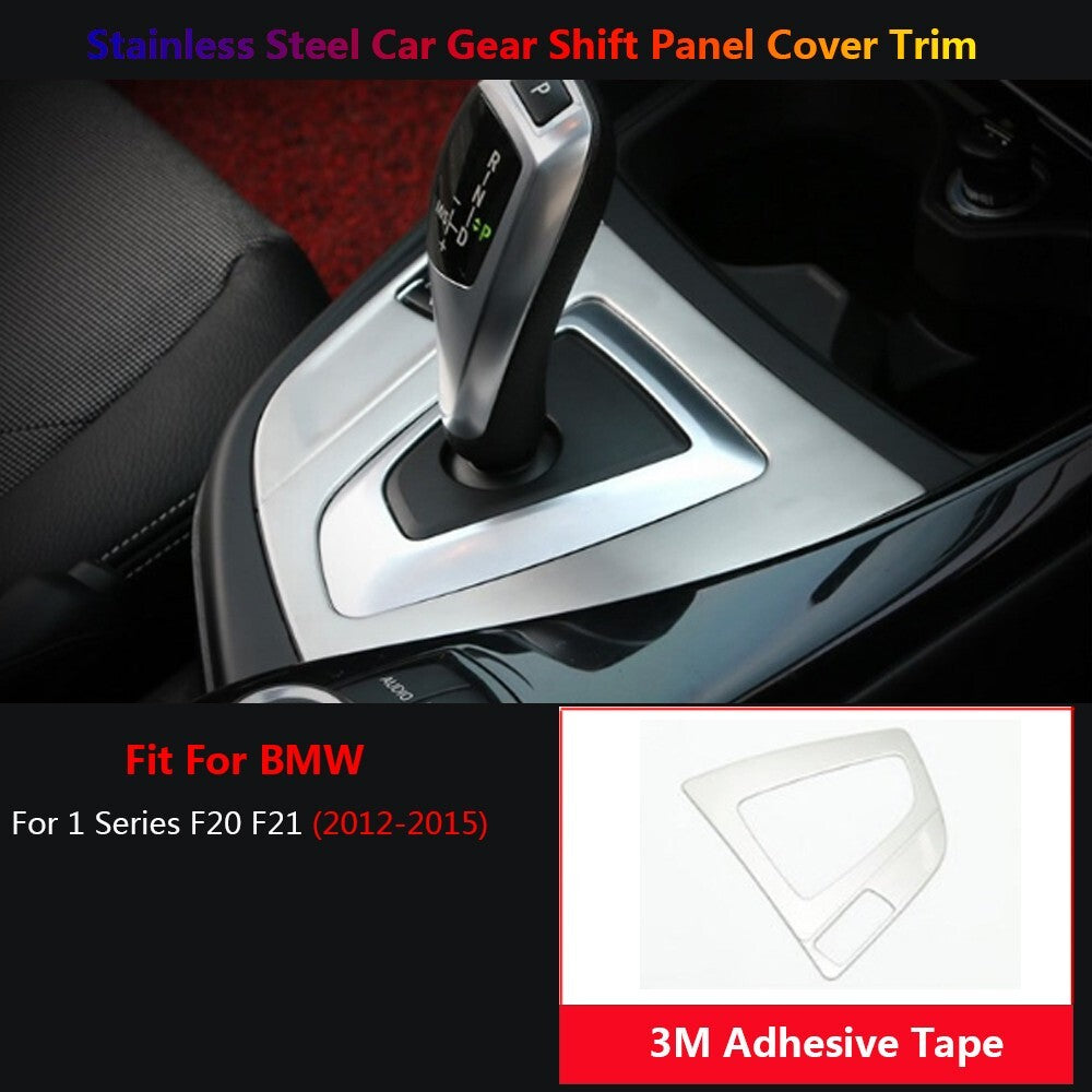 Stainless Steel for BMW 1 Series F20 F21 Car Console Gear Shift Panel Cover Trim