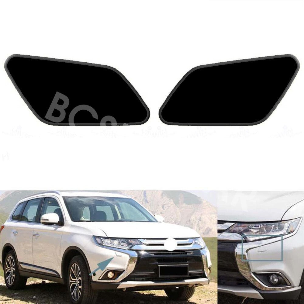 Front Headlight Washer Spray Nozzle Cover Fit for Mitsubishi for Outlander 2015-2018