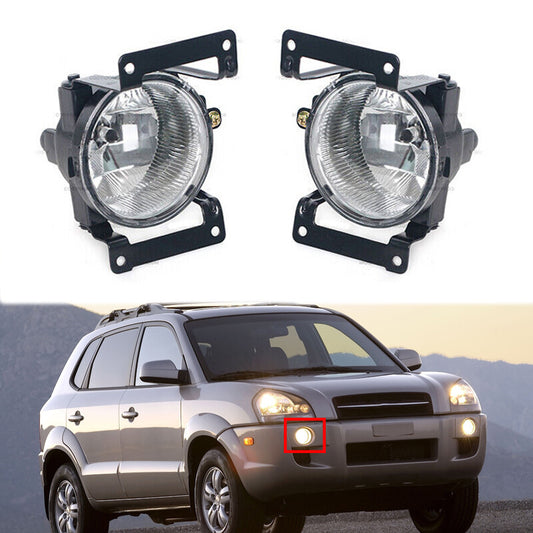 1 Pair Front Bumper Fog light With Bulb Fog lamp for Hyundai for Tucson 2005-2009