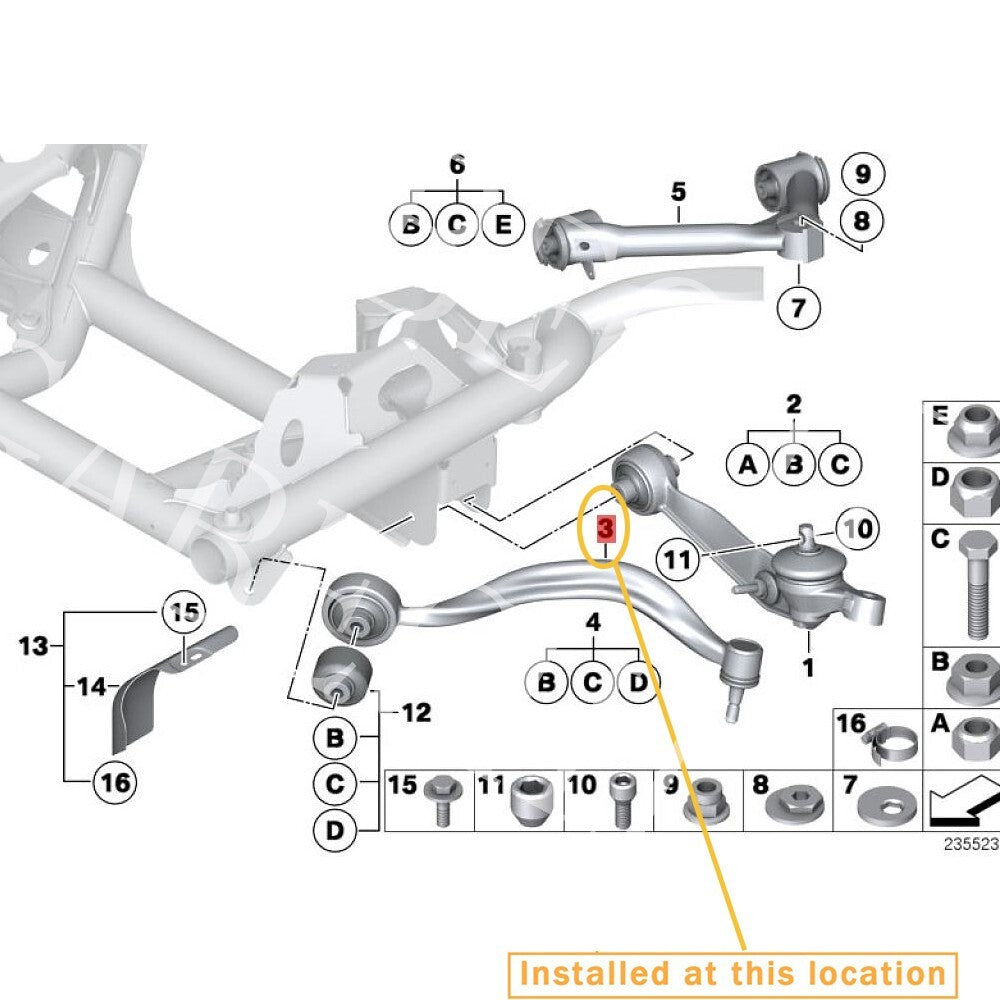for Rolls-Royce for Phantom RR1 RR2 Front Suspension Control Bend Arm Kit 31120409267