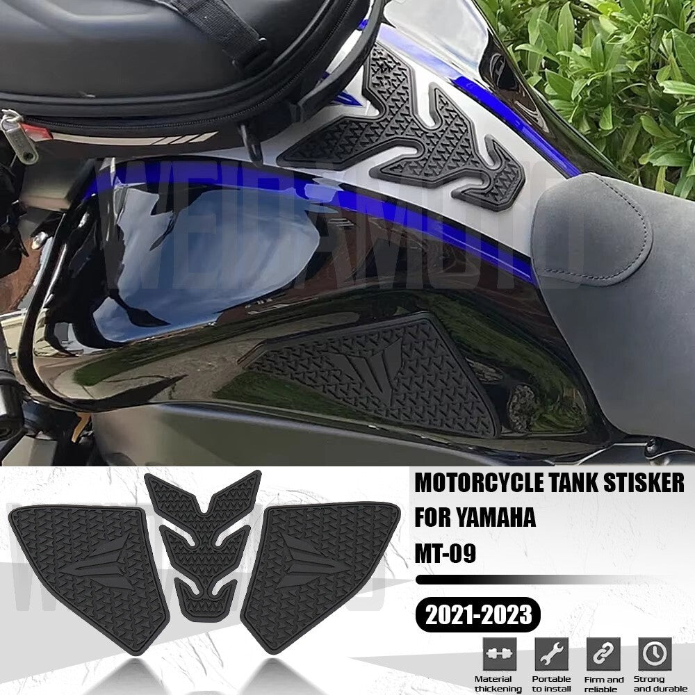 for Yamaha MT-09 2021 2023 Side Fuel Tank Pads Protector Stickers Decal