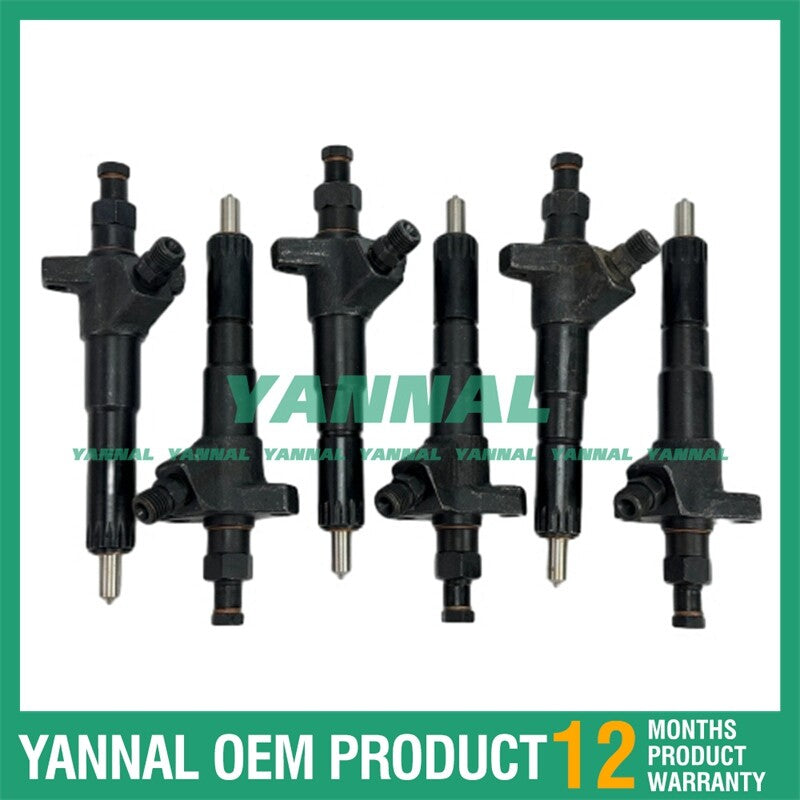 6 ME440071 fuel injectors for Mitsubishi 6D16 Hidromek HMK 300 LC excavators