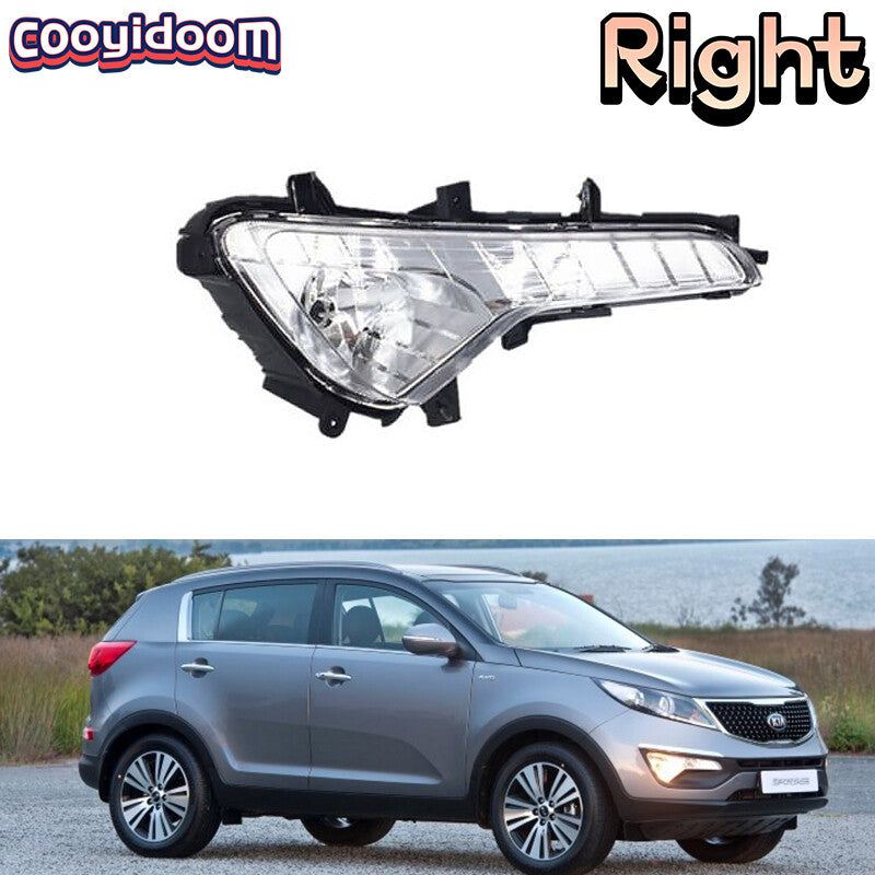 Right Front Bumper Fog LightDaytime Running Light for Kia Sportage 2009-2014