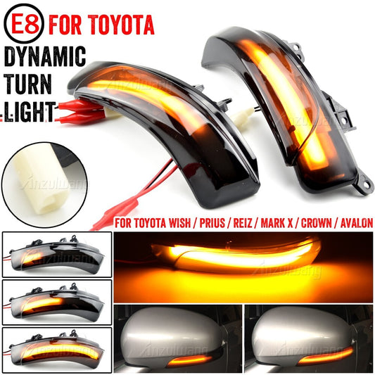 Dynamic Turn Light for Toyota REIZ PRIUS ZVW30 CROWN GRS202 PRIUS ZVW30 AZK10