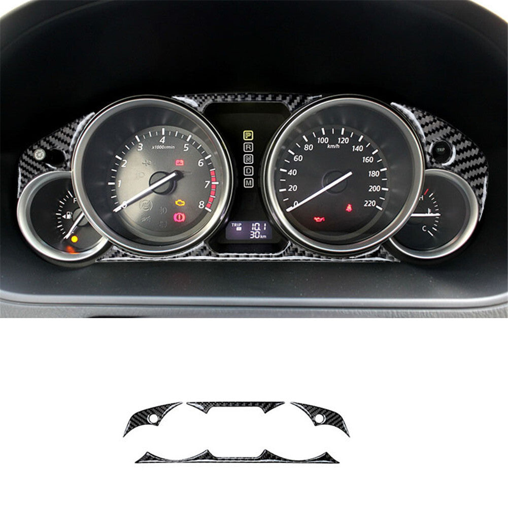 Carbon Fiber Interior Speedometer Panel Cover Trim for Mazda CX-9 2010-2015