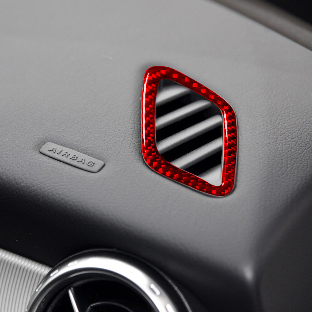2X Red Demisting Vents Trim Cover for Mercedes Benz CLA 2014-2018 /GLA 2015-2018