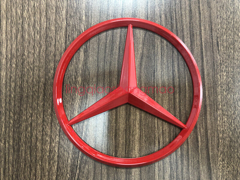 Trunk Star badge, glossy red back cover logo badge, for Mercedes GLC W253 AMG