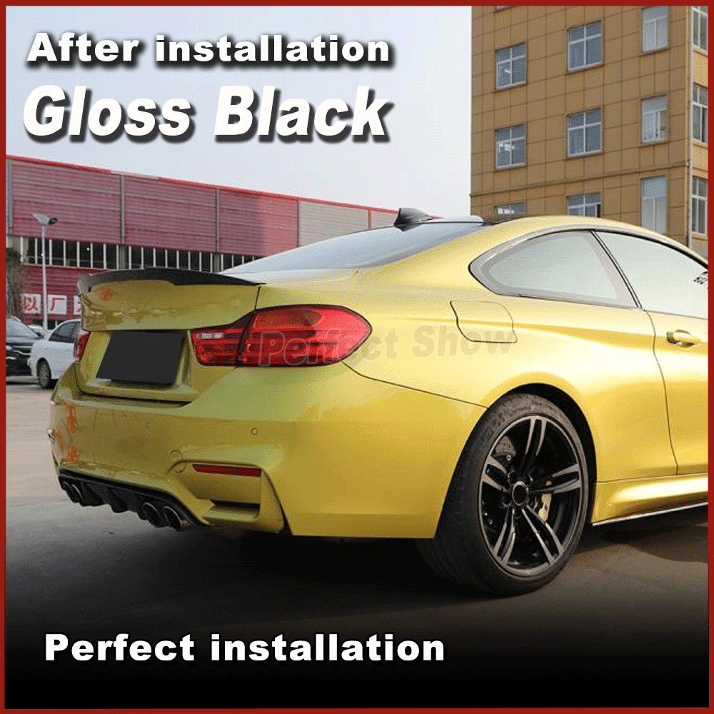 Fit for BMW F80 M3 F82 F83 M4 2014-19 Gloss Black Rear Bumper Diffuser Lower Lip