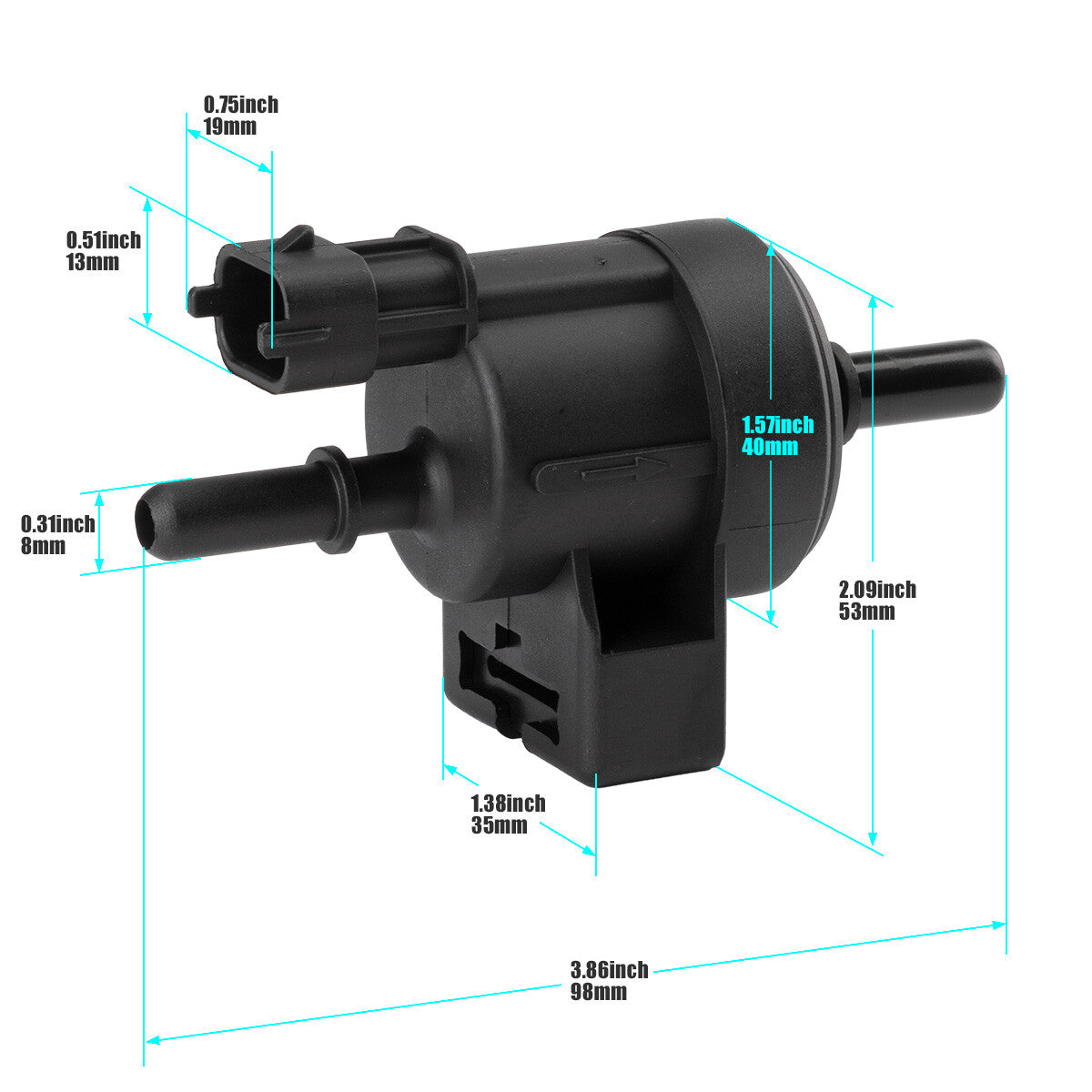 EVAP Vapor Canister Purge Valve 55567453 for Chevrolet for Cruze Sonic 1.8L (2011-16-)