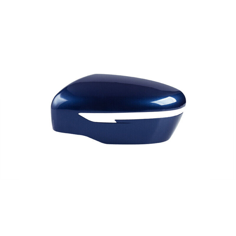 Blue Left Side Rearview Mirror Cover Shell Cap for Nissan X-trail/Rogue 2014-21