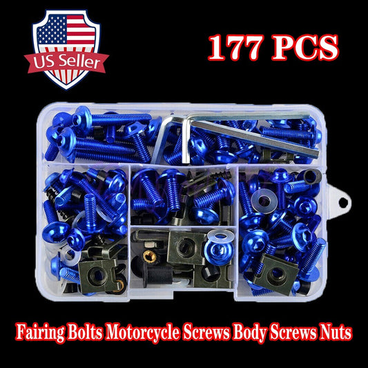 177pcs Fairing Bolts Screws Body Nuts Windshield fit for YZF R1 R6 R3 R25